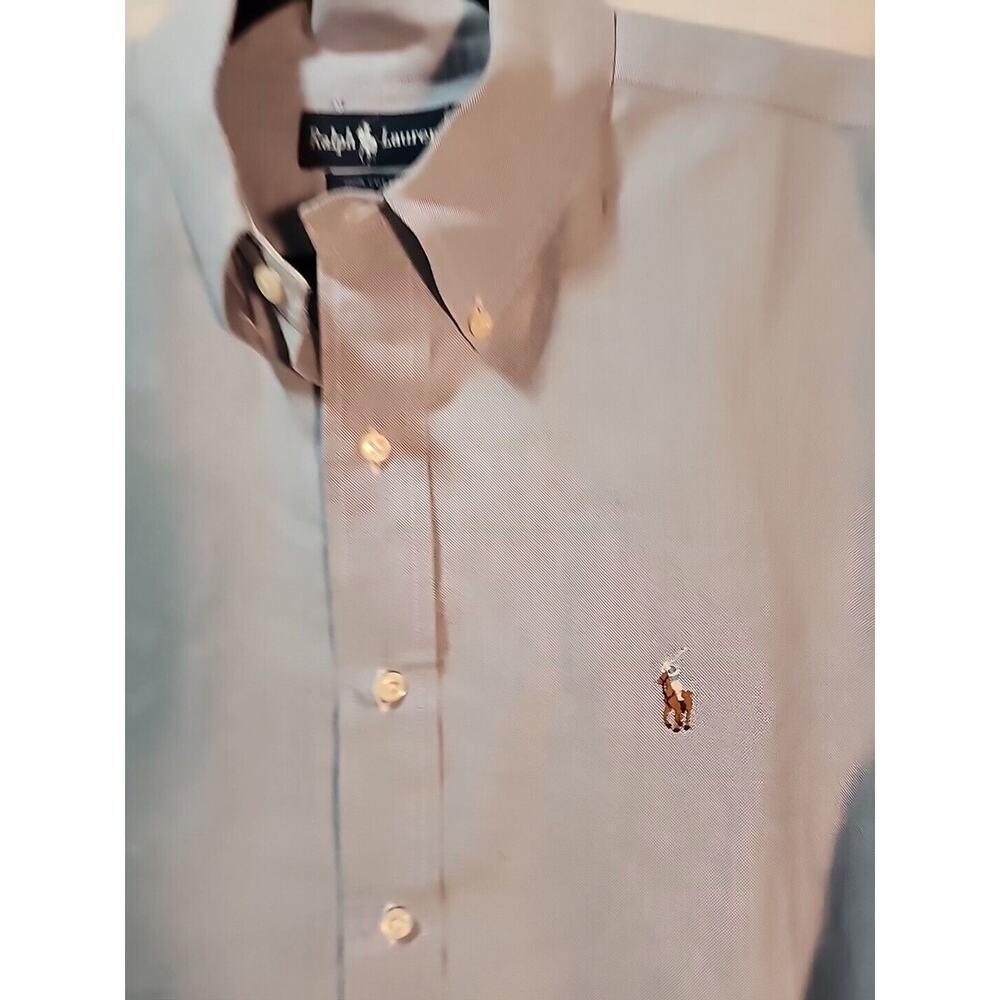 Ralph Lauren 100% Cotton, Blue, 17 1/2-33, Excellent Condition, Button Down - Picture 5 of 6